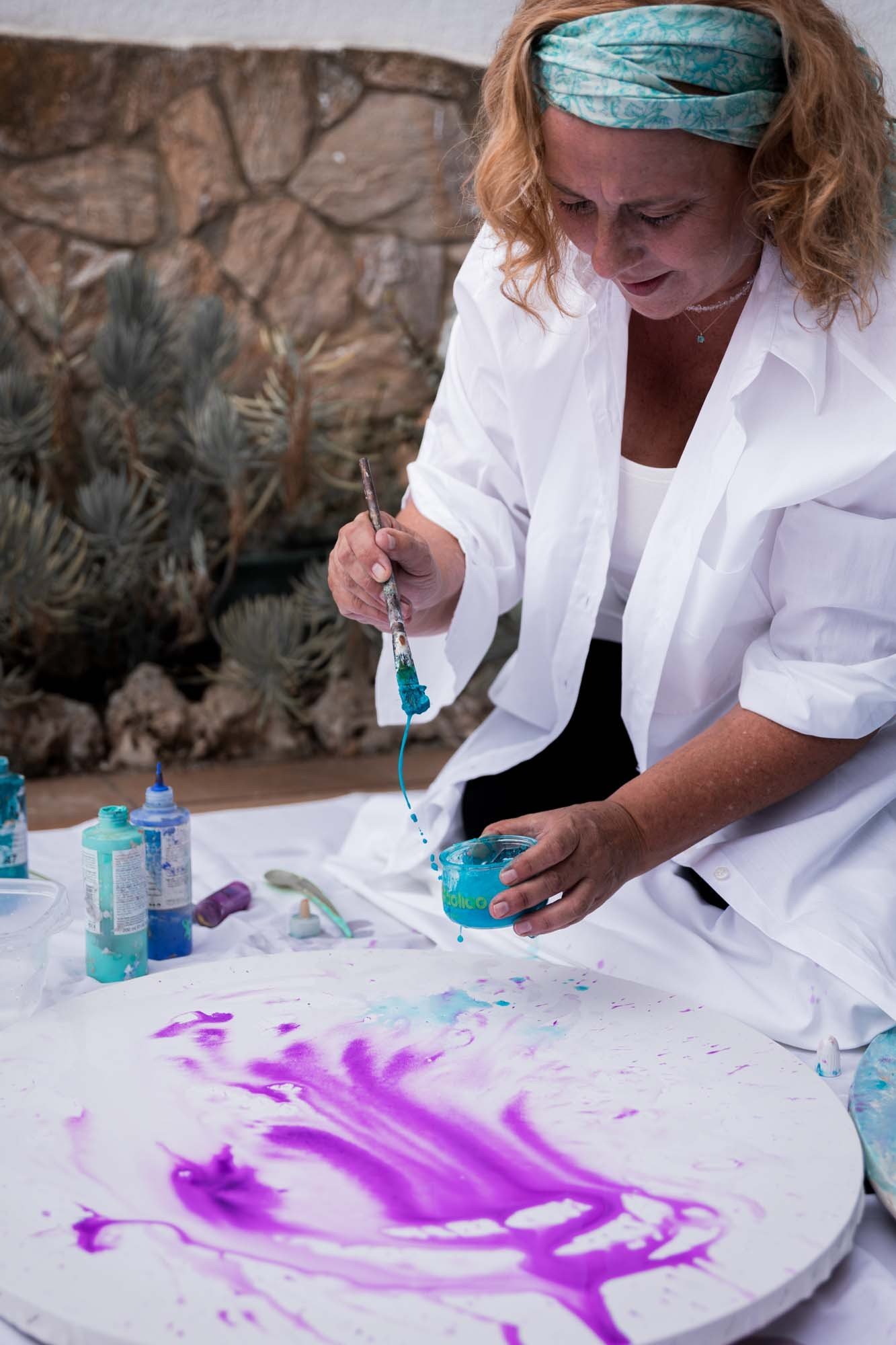 Tony Fibla creando arte sistémico