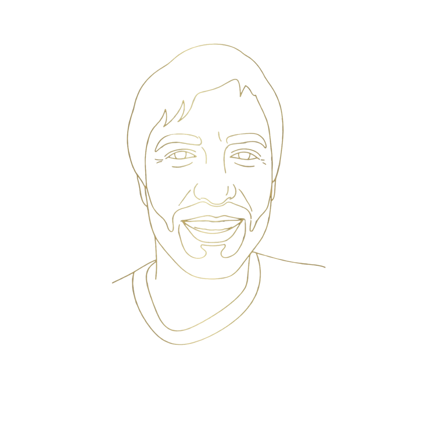 Retrato de línea de Marc